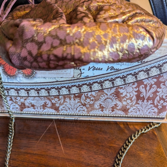 Chi Leather and Chain strap mini crossbody NWOT - Picture 8 of 9